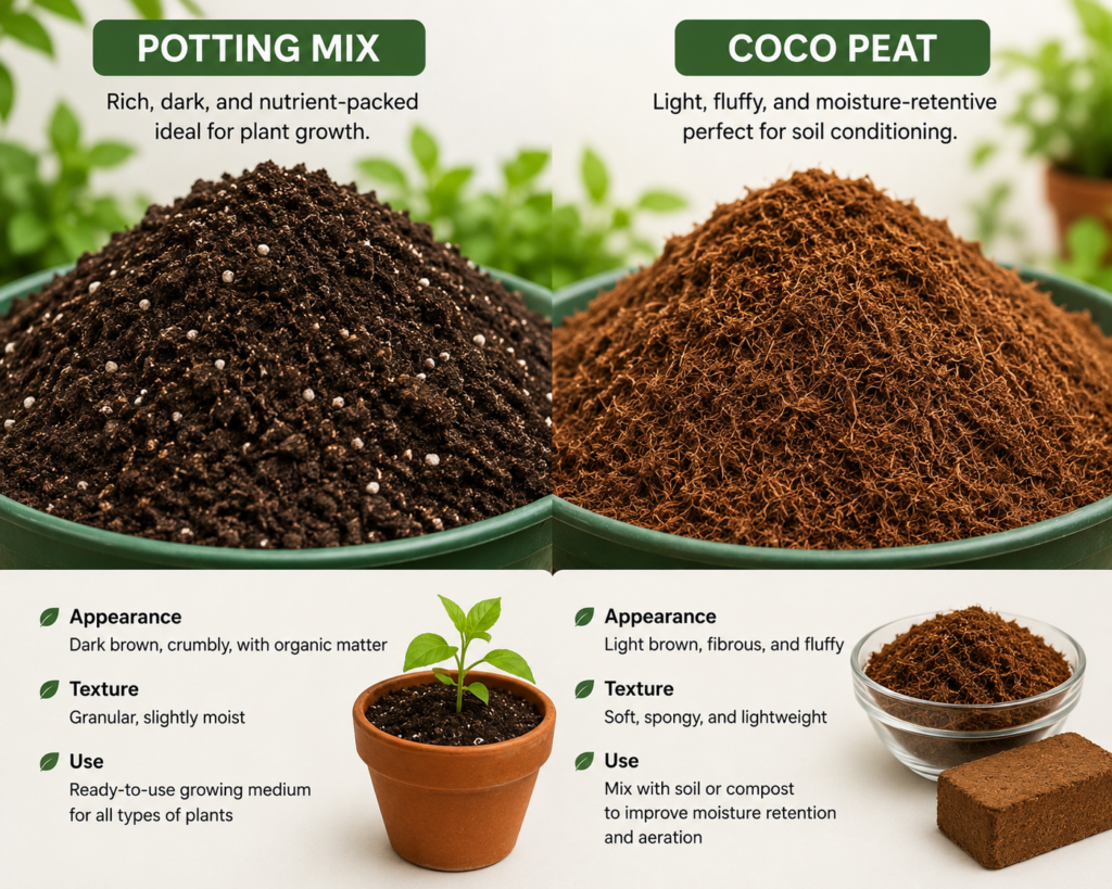Potting Mix & Coco Peat